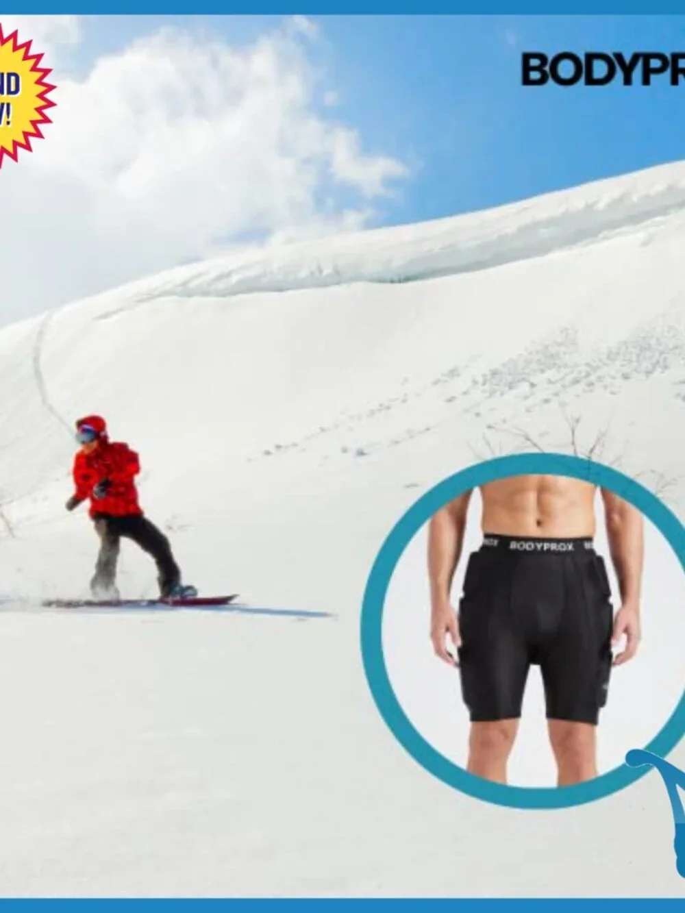 Protective Padded Shorts for Snowboarding Skateboarding Skiing Hip Butt